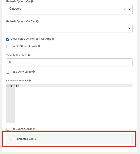 Cascading Dropdown Calculated Value